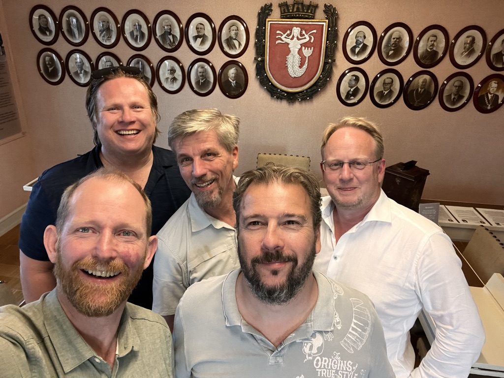 Gründerne bak Gen2 Energy: Terje Simonsen, Jan-Fredrik Råknes, Kristian Sjøvold, Svein-Erik Figved og Per Christian Fett.